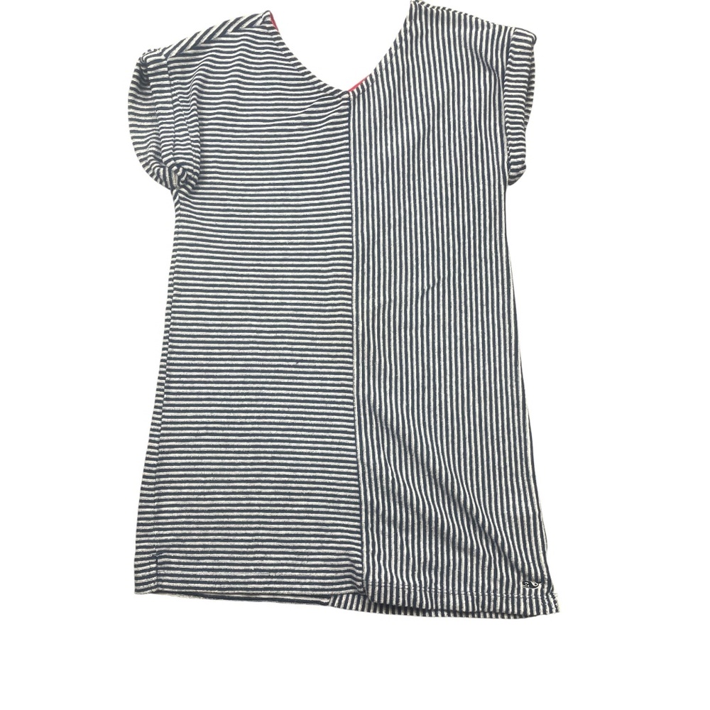 Vineyard Vines Medium Top Navy White Stripe Cotton Polyester Terrycloth
